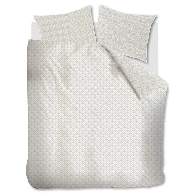 Rivièra Maison Arched Dekbedovertrek - Sand 260x200/220 cm