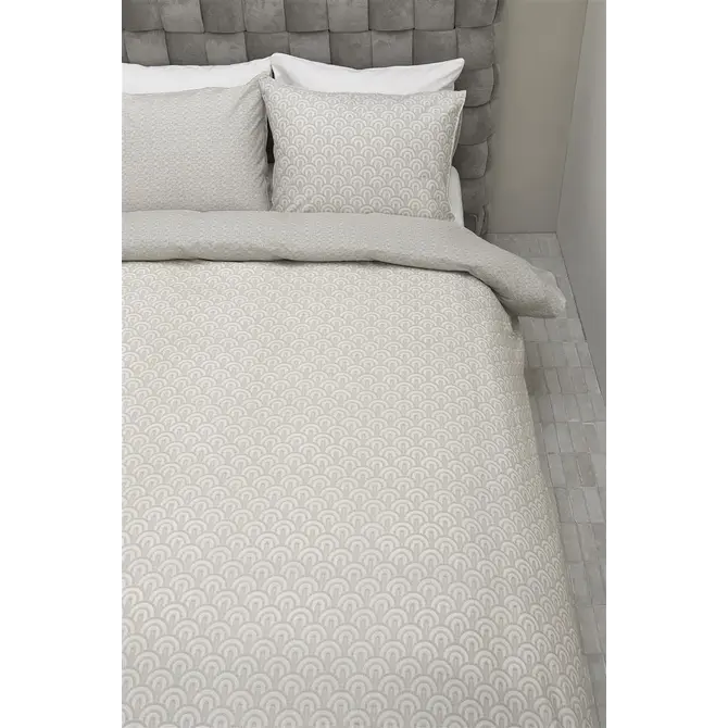 Rivièra Maison Arched Dekbedovertrek - Sand 260x200/220 cm