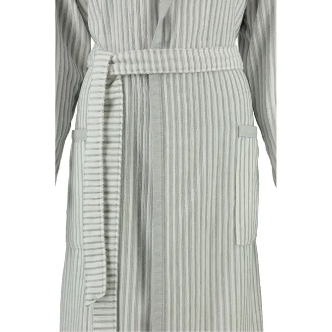 Cawö Peignoir pour dames avec col châle 3423 Silber 48