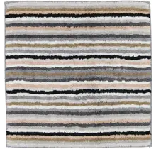 Cawö Badmat Gestreept Keerbaar 7048 37-Kiezel 60x60