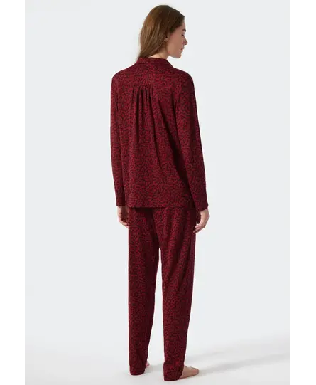 Schiesser Pyjama Long 178056 wine red 44/XXL
