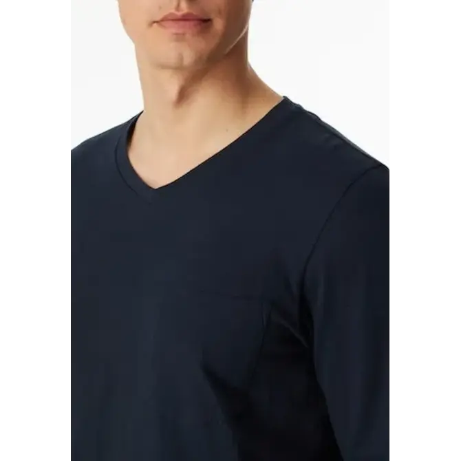 Schiesser Pyjama long bleu nuit 180843 52/L