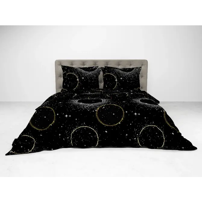 Heckett & Lane Cayla Housse de couette 240x200/220 Nuit Noir