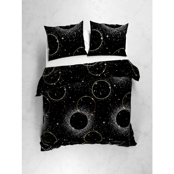 Heckett & Lane Cayla Dekbedovertrek 240x200/220 Night Black