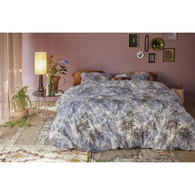 At home by Beddinghouse Dekbedovertrek Full of Beauty Blue Green 200x200/220 cm