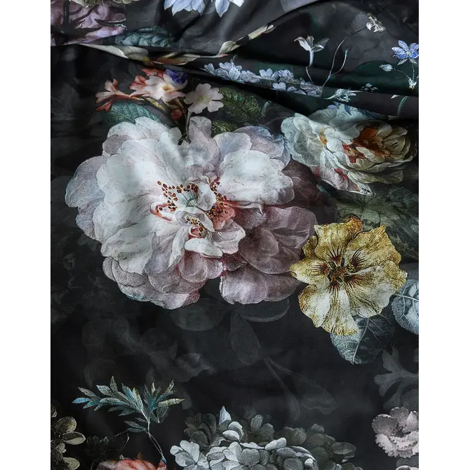 Essenza Fleur Festive  dekbedovertrek Blooming black 2p set 240x220