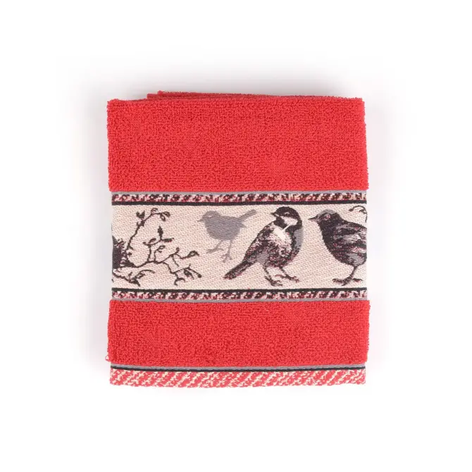 Bunzlau Castle Kitchen Towel Birds Red (essuie-tout en forme d'oiseau)