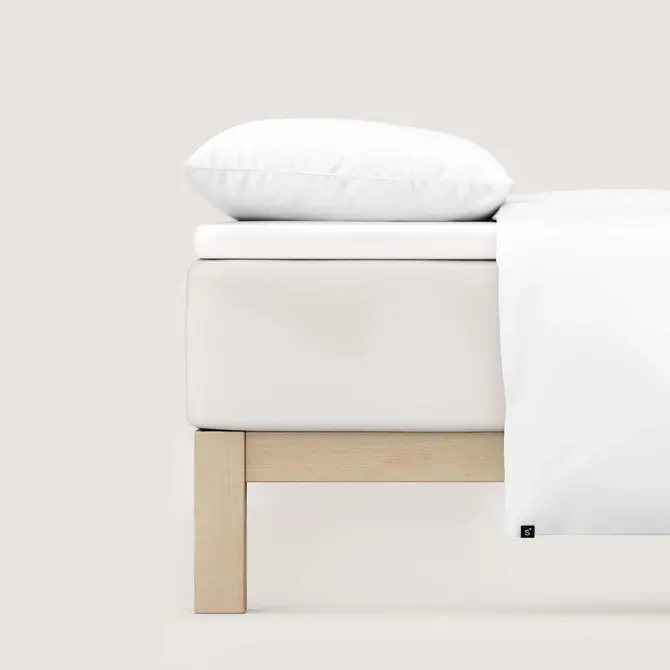 Schlafgut Pure Split-Topper Fitted Sheet XL - 180x200 - 200x220 101 Full-White