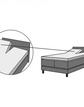 Schlafgut Pure Split-Topper Hoeslaken XL - 180x200 - 200x220 101 Full-White