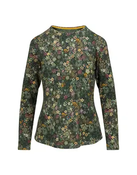 Pip Studio Tom Long Sleeve Top Tutti i Fiori Dark Green S