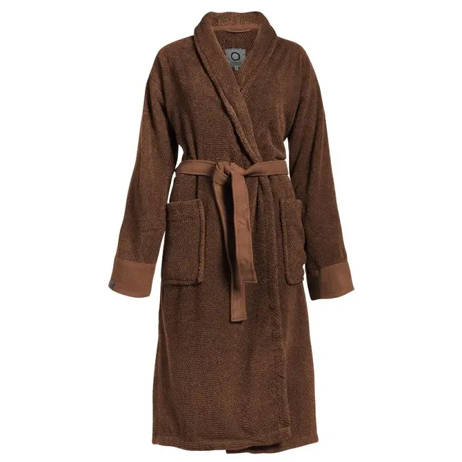 Essenza Connect Organic Uni bathrobe S Leather brown