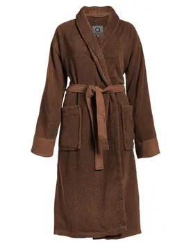 Essenza Connect Organic Uni bathrobe S Leather brown