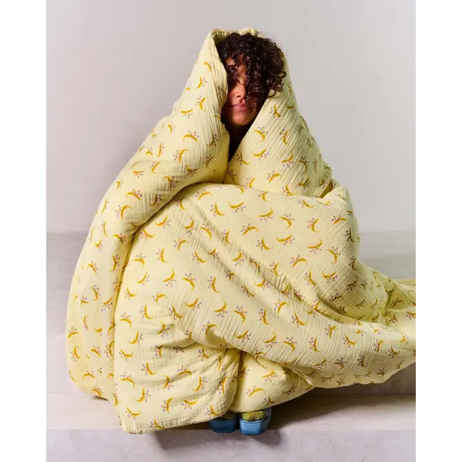 Covers & Co Lily melody Dekbedovertrek Lemon yellow 240x200/220