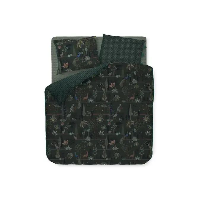 Pip Studio Alberi Dekbedovertrek  Donkergroen 240x200/220 cm