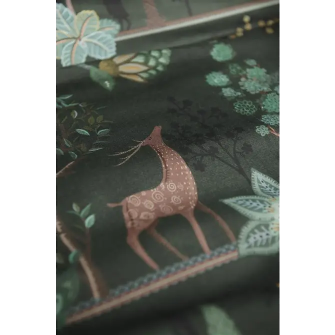 Pip Studio Alberi Dekbedovertrek  Donkergroen 240x200/220 cm