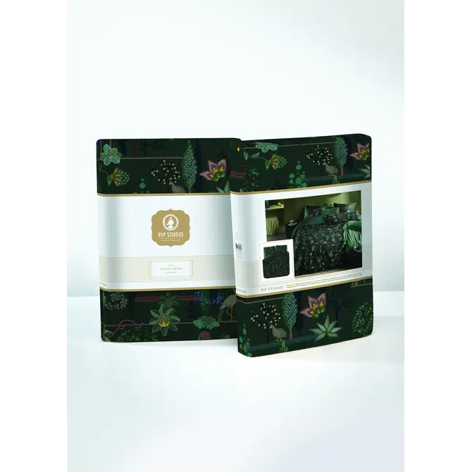 Pip Studio Alberi Dekbedovertrek  Donkergroen 240x200/220 cm