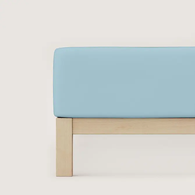 Schlafgut Pure Jersey Boxspring Hoeslaken S - 90x190 - 100x220 536 Blue Light