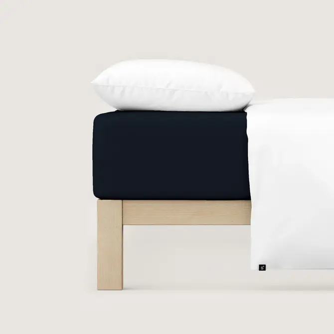 Schlafgut Pure Jersey Hoeslaken XL - 180x200 - 200x220 799 Off-Black