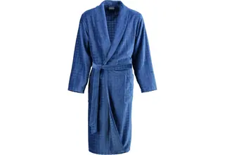 Cawö Peignoir d'homme avec col châle 1716 saphir 50