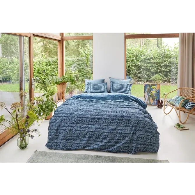Beddinghouse Dekbedovertrek Yori Blue 140x200/220 cm