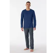 Schiesser Pyjama Long navy 180273 56/XXL