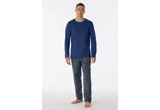 Schiesser Pyjama Long navy 180273 56/XXL