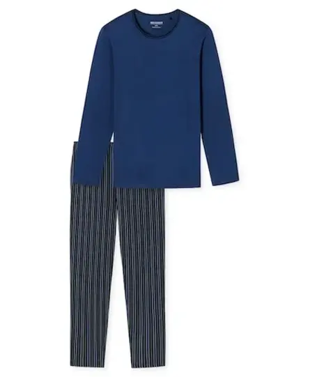 Schiesser Pyjama Long navy 180273 56/XXL