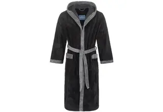 Peignoir à capuche Morgenstern homme Elio 2 noir Taille M