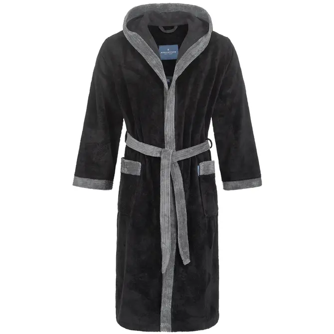 Peignoir à capuche Morgenstern homme Elio 2 noir Taille M