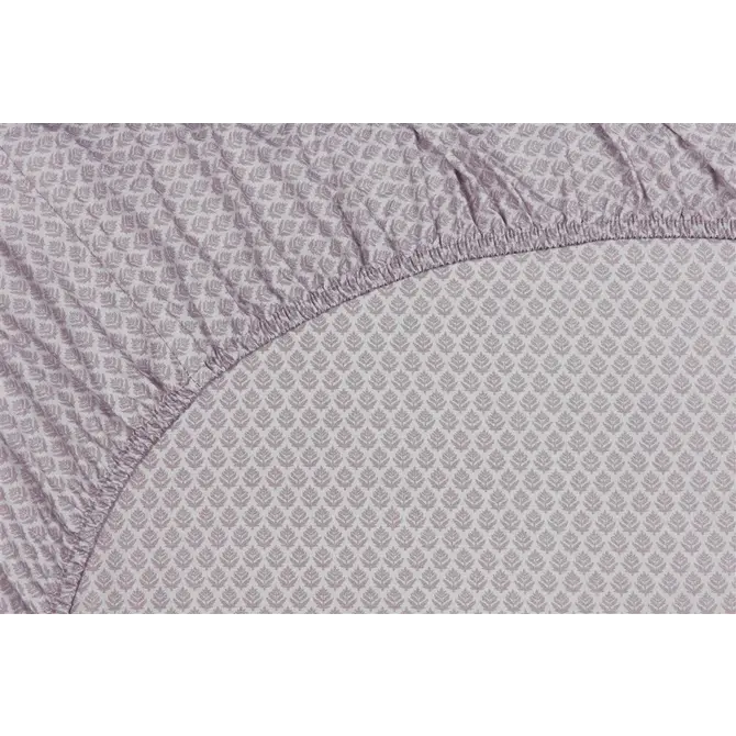 Drap-housse Pip Studio Thousand Leaves Lilas 90x200 cm Hauteur d'angle 25 cm