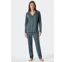 Schiesser Pyjama long 178056 bleu foncé 46/3XL