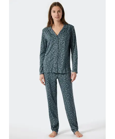 Schiesser Pyjama Long 178056 dark blue 46/3XL