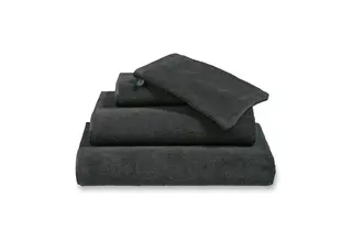 Vandyck Verona Plain Handdoek 60x110 off black