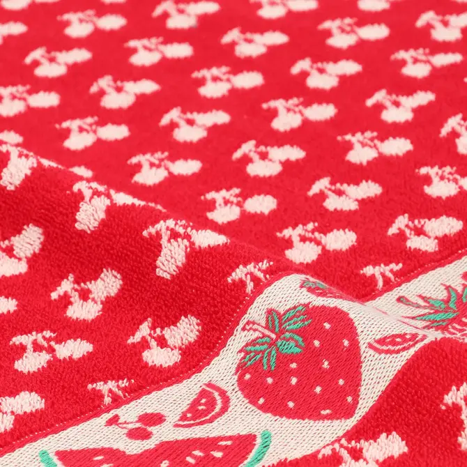 Bunzlau Castle Kitchen Towel Fruit Red (essuie-tout en forme de château)