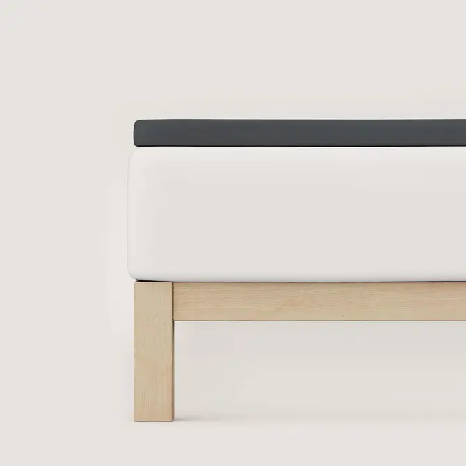 Schlafgut Pure Split-Topper Fitted Sheet XL - 180x200 - 200x220 556 Grey Deep