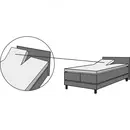 Schlafgut Schlafgut Pure Split-Topper Fitted Sheet XL - 180x200 - 200x220 556 Grey Deep