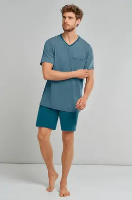 Schiesser heren shortama 173862 petrol