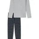 Schiesser Schiesser Pyjama Long gris mélangé 180269 48/S