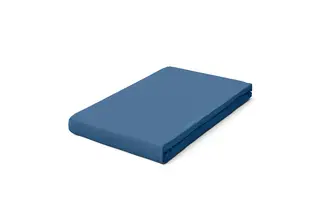 Schlafgut Pure Jersey Topper Fitted Sheet S - 90x190 - 100x220 615 Blue Mid