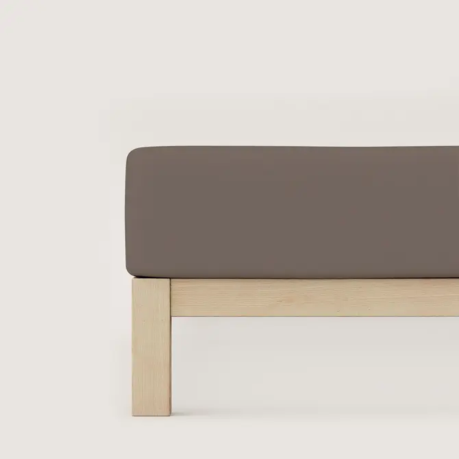 Schlafgut Pure Jersey Hoeslaken L - 140x200 - 160x220 790 Sand Deep