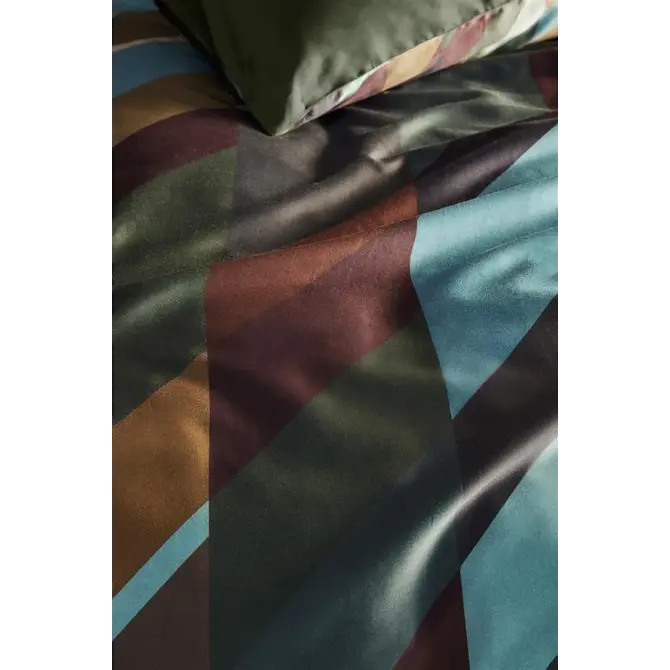 Beddinghouse Roan dekbedovertrek Olive Green 200x200/220 Beddinghouse Roan dekbedovertrek Olive Green 200x200/220
