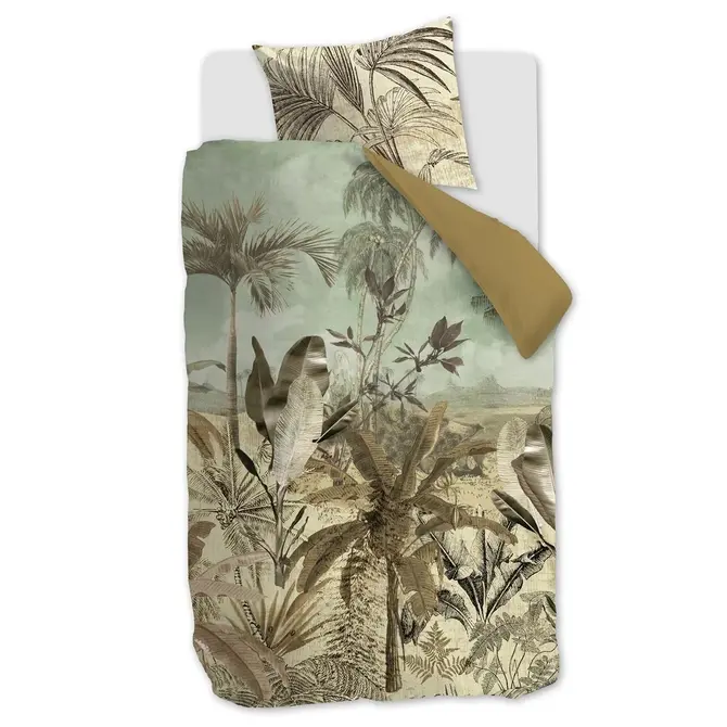 Beddinghouse Banda  Dekbedovertrek - Green 140x200/220 cm