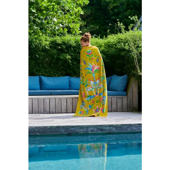 Serviette de plage Pip Studio Curio Beach Yellow 100x180