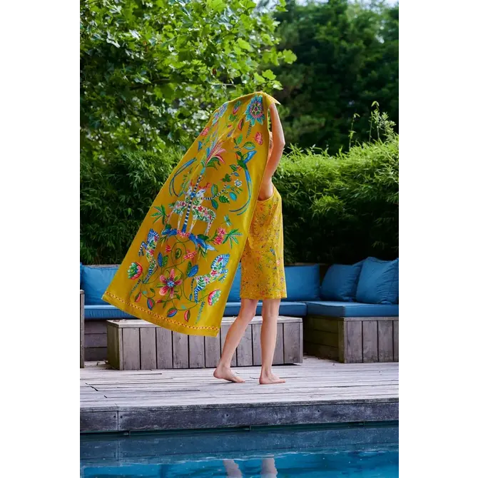 Serviette de plage Pip Studio Curio Beach Yellow 100x180