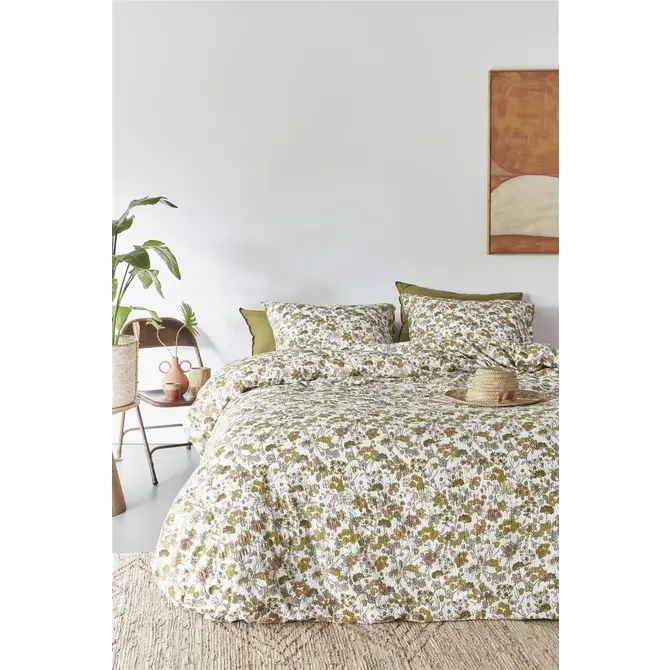 Beddinghouse Housse de couette Tess Ochre 200x200/220 cm