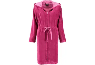 Cawö Ladies Short Hooded Bathrobe 822 - Beere 44/46