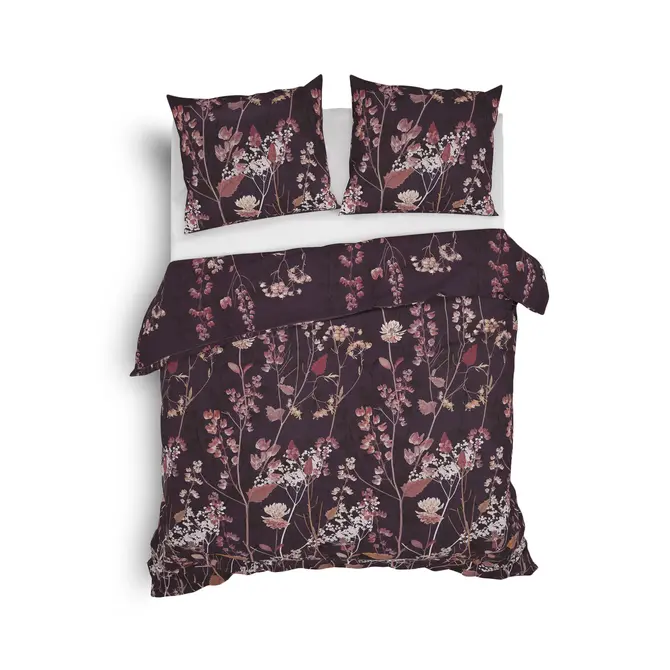 Heckett & Lane Revi Housse de couette 140x200/220 Raisin Red