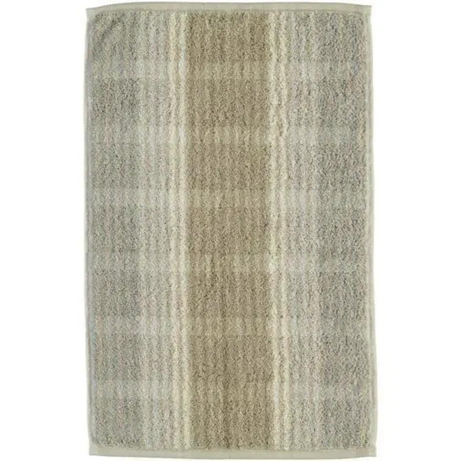 Cawö Cashmere Streifen Gastendoekje Zand 30x50