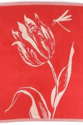 Bunzlau Castle keukendoek Tulips red