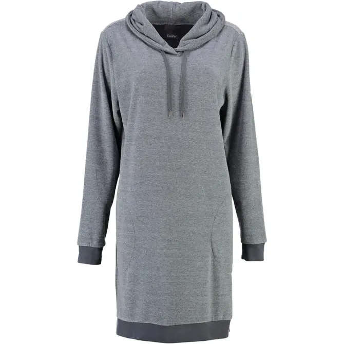 Cawö Dames Lange Hoodie 818 Anthrazit  XS